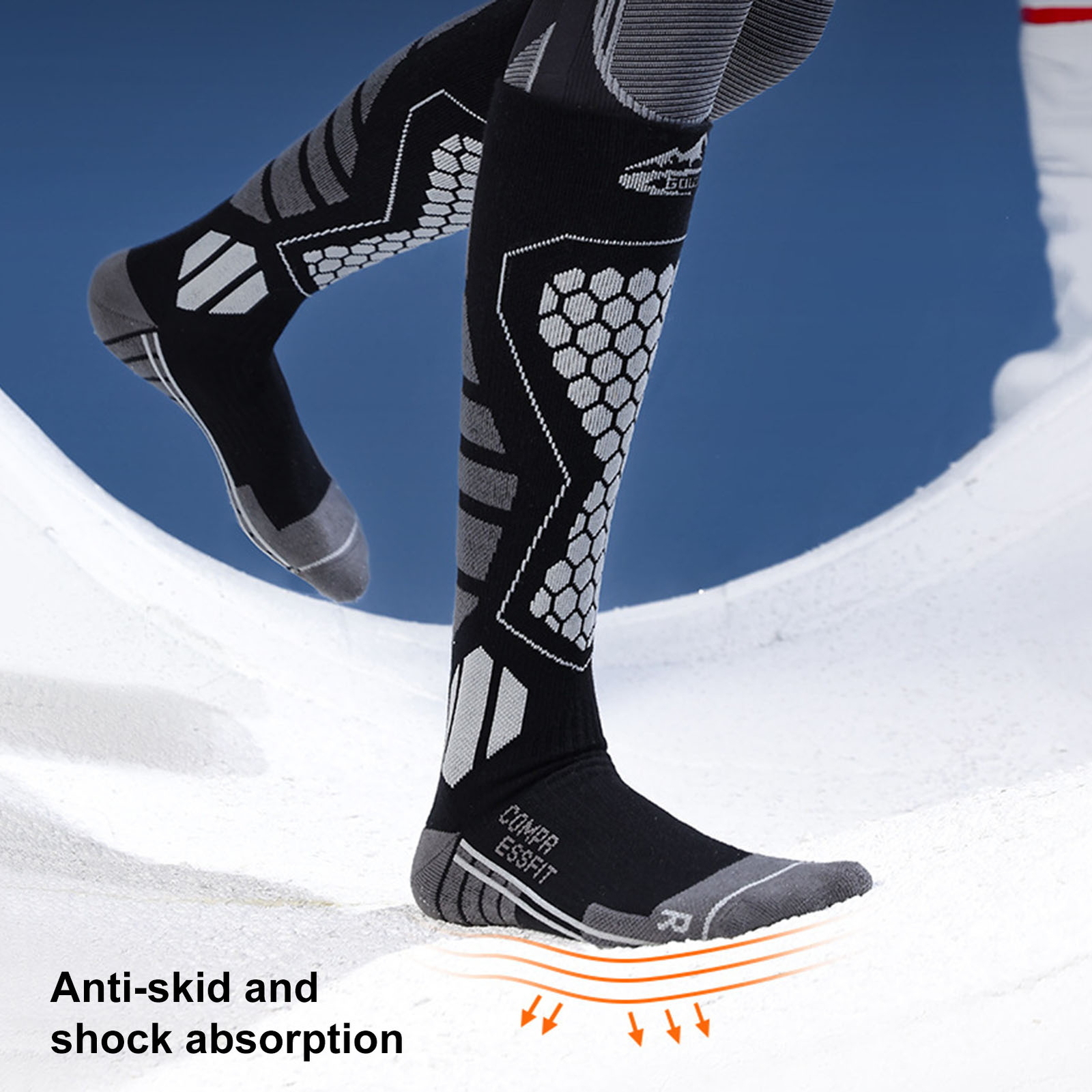 Compression Socks Women Socks Wool Socks for Men Women Warm Compression Socks-image