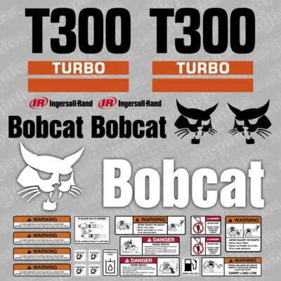 Bobcat T300 Turbo Aftermarket Aufkleber / Ersatzaufkleber Set - Bild 1 von 3