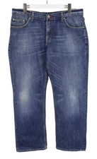 TOMMY HILFIGER Mercer Straight Fit Jeans Men's W36/L30 Whiskers Blue Zip Fly