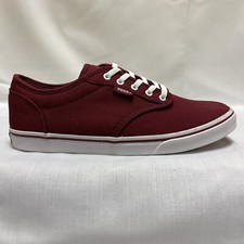 Vans Authentic Red Burgundy Classic Canvas Shoes Women s Size 6.5