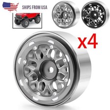 4Pcs 1.0" Beadlock Wheel Rims for RC Crawler Axial 1/24 SCX24  1/18 TRX4M Car