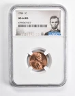 MS66 RD 1956 Lincoln Wheat Cent Penny NGC Special Lbl