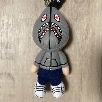 BAPE Teriyaki Alien shark plush doll strap a bathing ape Gray | eBay