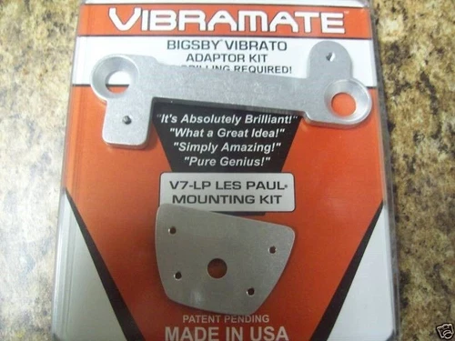 NEW - V7 Vibramate Quick Mount Kit For Les Paul - NICKEL