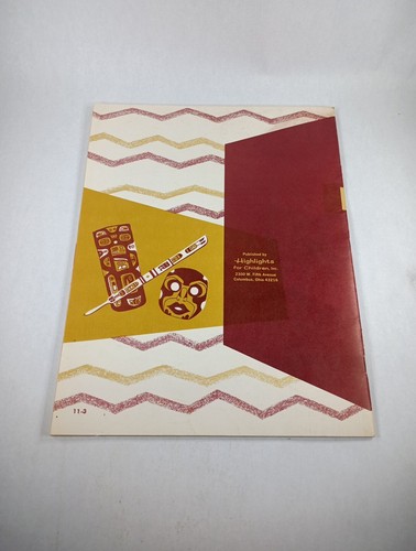 Vtg 3 HIGHLIGHTS Children's magazines August/September-October-American Indians - Picture 3 of 7