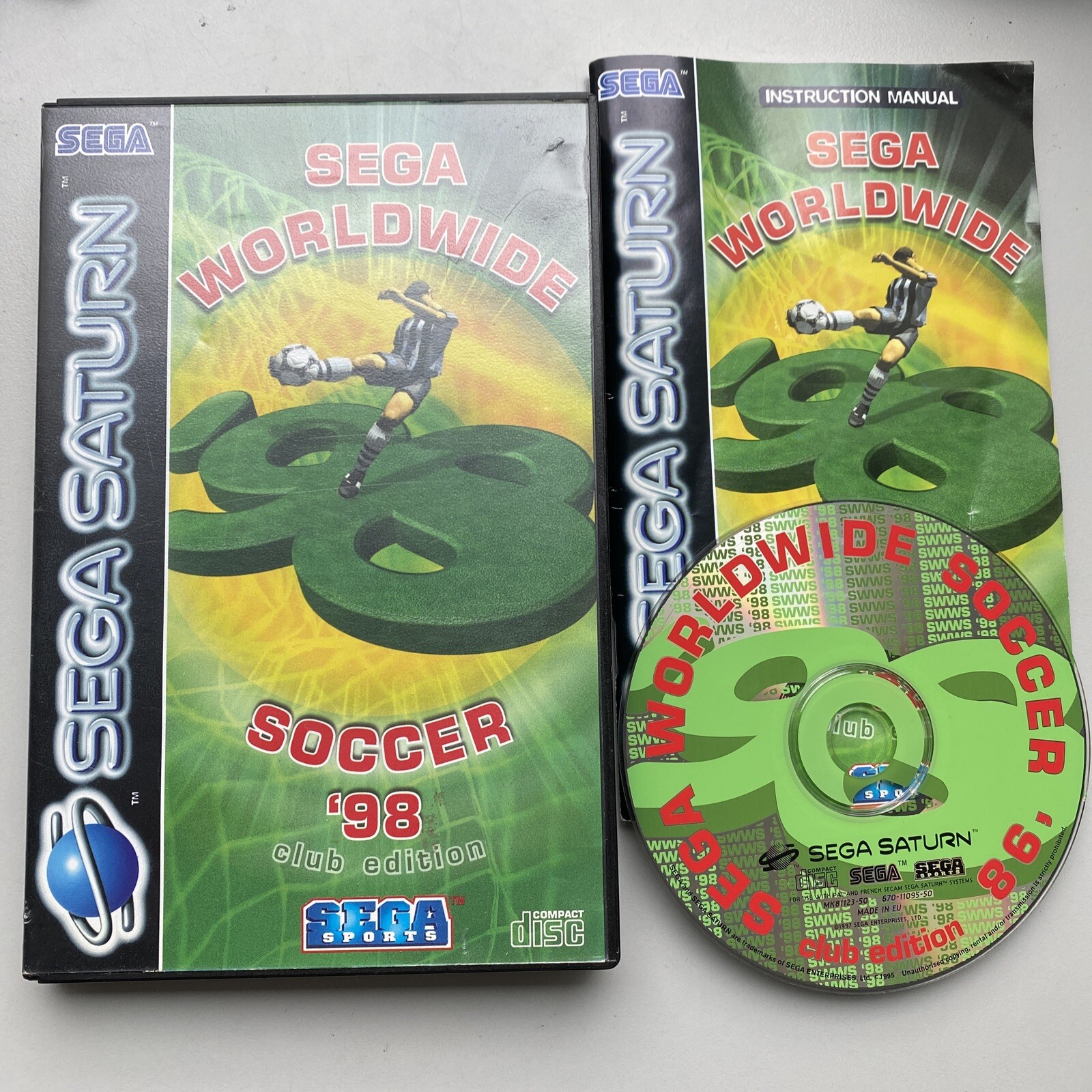 Jeu Sega Saturn Sega Worldwide Soccer 98 SWWS Club Edition - Complet