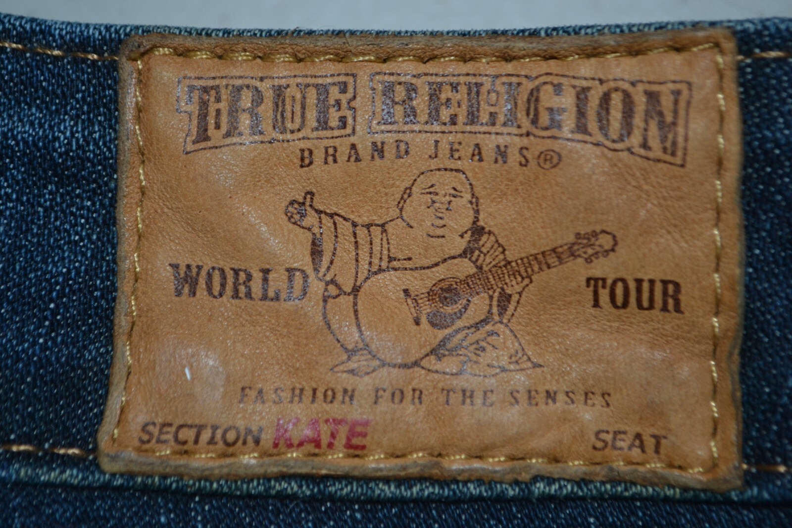 True Religion Women's Kate Crop No Pocket Flaps Blue Denim Jeans Sz 25x25 thumbnail 3