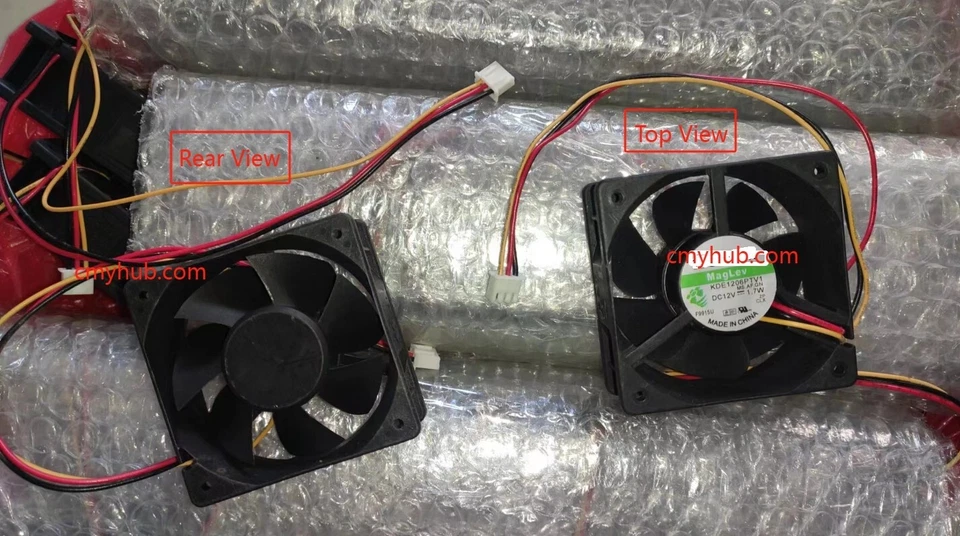 SUNON KDE1206PKV1 MS.AF.GM DC12V 1.8W/1.7W 6020 60mm 60x60x20mm 3pin Cooling Fan - Image 2 of 2