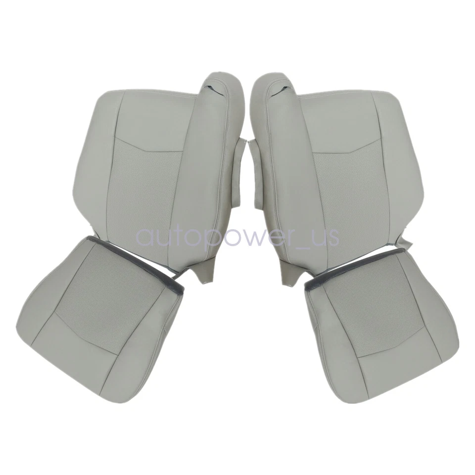 For 2004-2009 Cadillac SRX Driver & Passenger Bottoms Tops Leather Cover Gray Foto 3 de 4