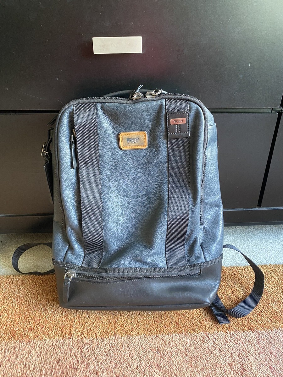 Sac à dos en cuir Tumi Alpha Bravo Dover bleu marine/noir