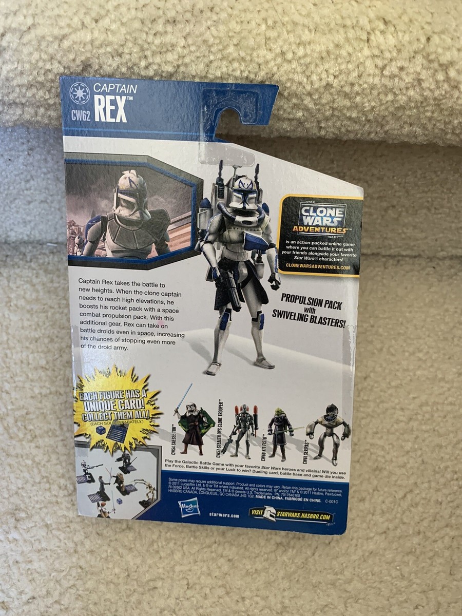 Star Wars 3.75” Clone Wars 2011 Captain Rex CW62 Action Figure