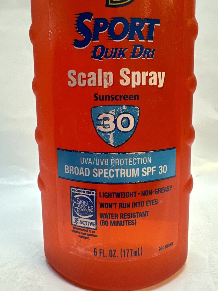banana boat quik dri spf 30 scalp spray 6oz scuffed bottle eBay