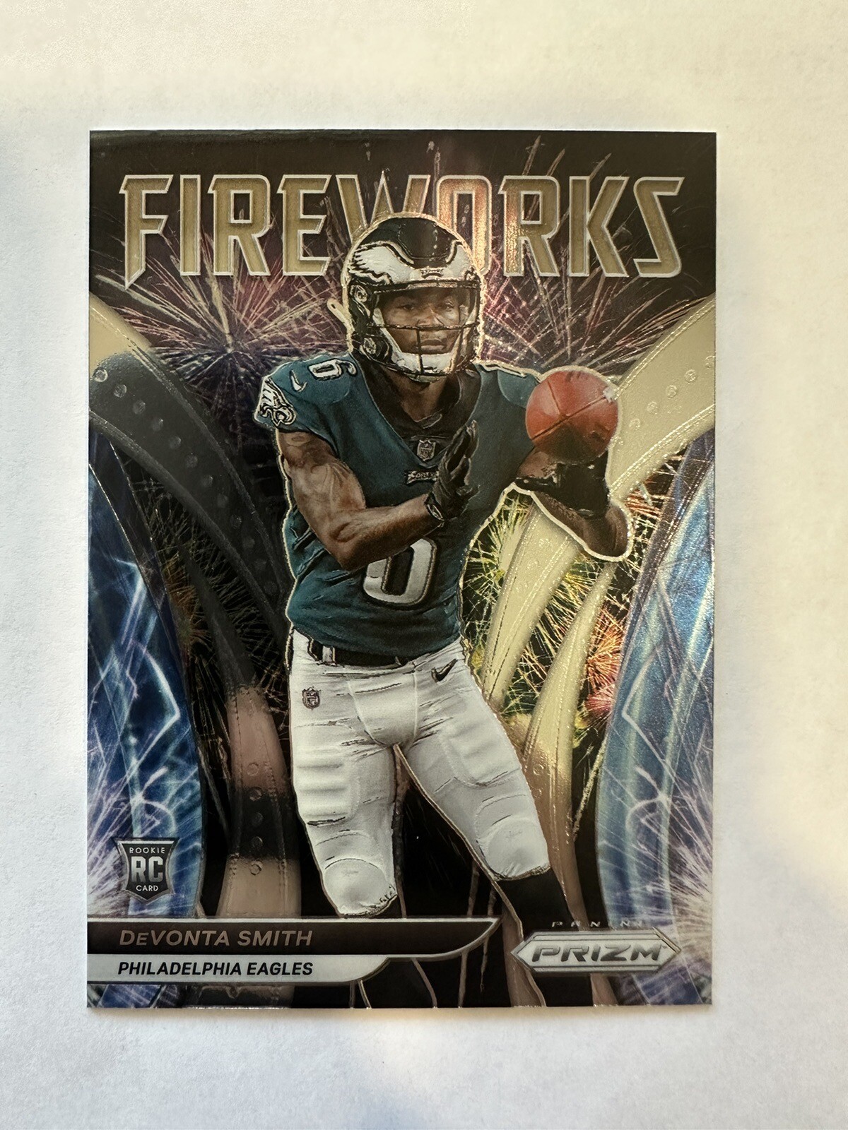 2021 Panini Prizm - Fireworks  Prizm #F-12 Devonta Smith (RC)