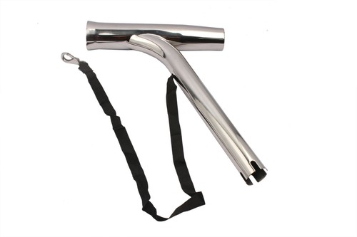 2X Marine Stainless Steel Boat Outrigger Fishing Rod Holder Rod Rack with Strap - Picture 2 of 8