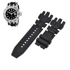 Subaqua 20193 26mm Black Rubber Watch Strap For Invicta