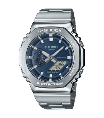 Wristwatch CASIO G-SHOCK GM-2110D-2BER Stainless Steel Blue Sub 200mt