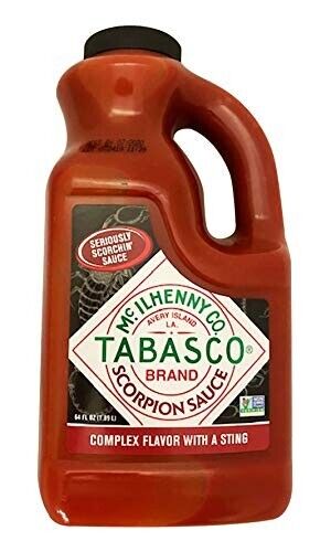 Tabasco Scorpion Hot Sauce 64 oz - Perfect Gift for Spice Enthusiasts!