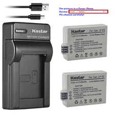 Kastar Battery Slim Charger for Canon LP-E5 LC-E5 & Canon EOS Kiss F Camera