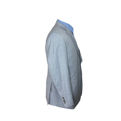 Chaqueta deportiva Canali Italia de viaje resistente al agua azul guinga talla 44R traje abrigo - Imagen 3 de 19