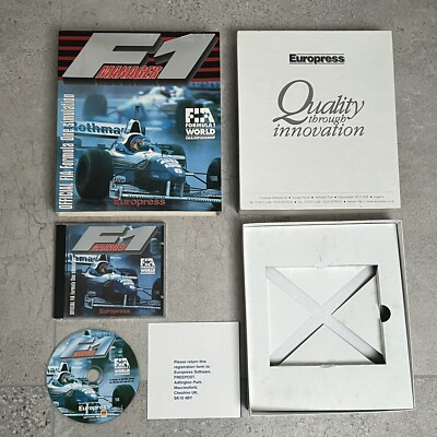 F1 Manager | Big Box PC CD-ROM | Windows 95 | FIA Formel 1 Saison 1996 | OVP