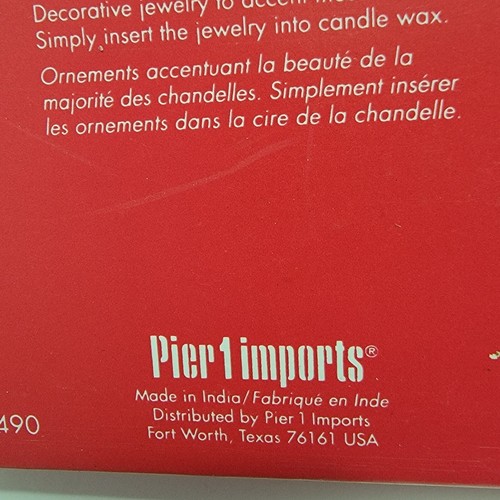 PIER 1 Importaciones Navidad Invierno Velas Joyería Juego de 6 Tonos Plateados - Imagen 3 de 6