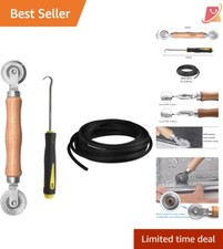 Window Screen Repair Kit Steel Roller Tool 32ft Spline Easy Installation