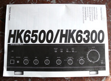 HARMAN KARDON : MANUEL D'UTILISATION POUR AMPLI HK 6500 / 6300 - EN BON ETAT