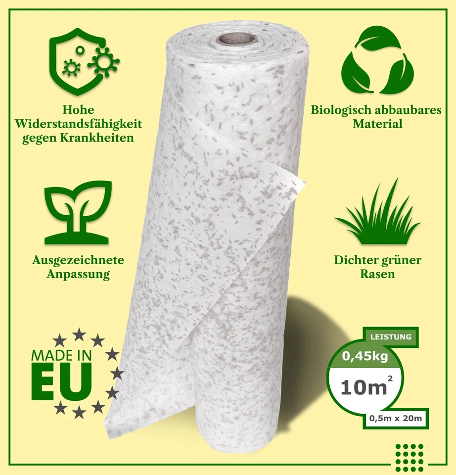 ARPON Matte mit integrierten Rasensamen-Rasenrolle Gras auf der Rolle-Rasenmatte - Bild 2 von 4