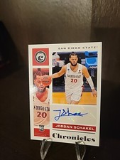 2021-22 Panini Chronicles Draft Picks Jordan Schakel Rookie Auto #CR-JSC
