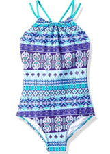 Kanu Surf Girls' Jasmine Beach One Piece Mahina Purple Size 8 4364