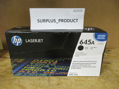 GENUINE HP C9730A 645A BLACK TONER CARTRIDGE for LJ 5500,5550 DAMAGED SEALED BOX