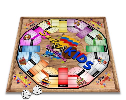 Parques, juego de mesa, Parchis, Parques Colombiano 8 Puestos en Vidrio - Imagen 2 de 9