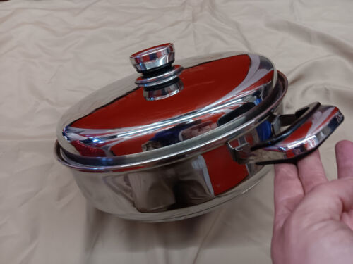 Nutri stahl nutrithermic compact base 24 element stainless steel jumbo skillet - Picture 6 of 18