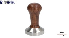 MOTTA Professional Barista Tamper Brown Wood Flat Base - 57mm