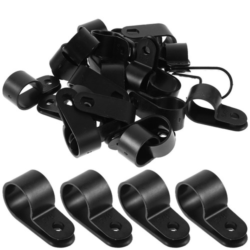 50 Pcs Clip Per La Gestione Dei Cavi Da Parete in Filo Metallico