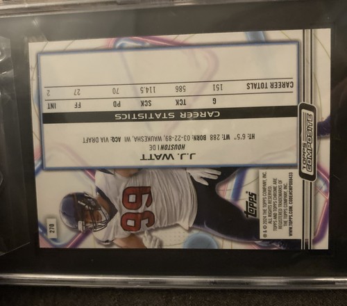J.J Watt 2023 NFL Topps Compuesto Cromo Cósmico Texans Rojo 2/5 - Imagen 6 de 6