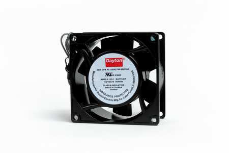 DAYTON 55VD28 Standard Square Axial Fan,3-1/8",Black 55VD28 - Picture 2 of 2