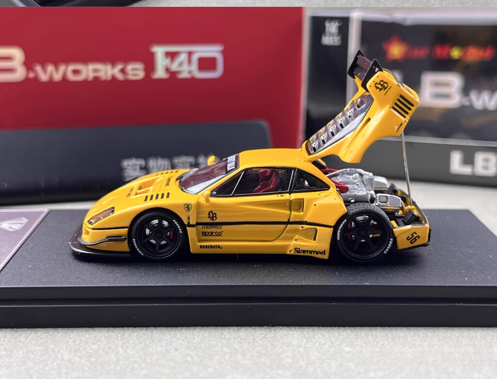 LBWK F40 イエロー Star Model 1/64 ダイキャスト Star 1:64