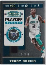 2019-20 Panini Contenders TERRY ROZIER PLAYOFF TICKET #94 HORNETS /199