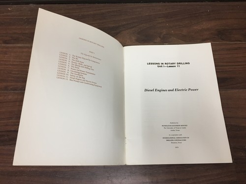 Unidad de perforación rotativa vintage servicio de extensión de petróleo lección 11 libro de estudio - Imagen 7 de 12