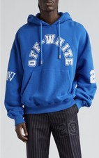 Mens Off-White Oversize Football Logo Graphic Hoodie Medium, New With Tag