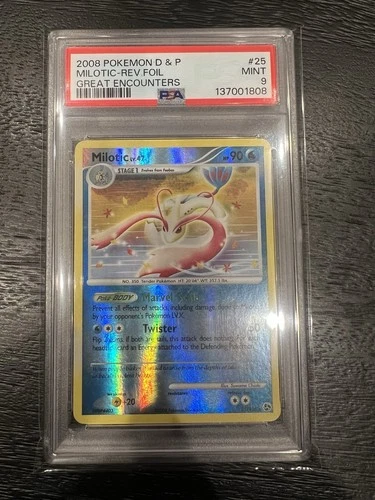 Milotic 25/106 Rare Pokemon Diamond & Pearl Great Encounters! PSA 9 Low POP