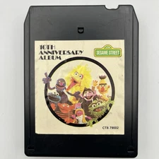 Sesame Street - 10th Anniversary - Restored 8 Track Tape - New Pad and Splice