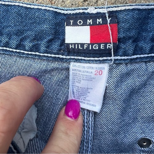 Vintage Y2K, Tommy Hilfiger wide leg baggy carpenter jeans Youth Boys Size 20 - Picture 4 of 4