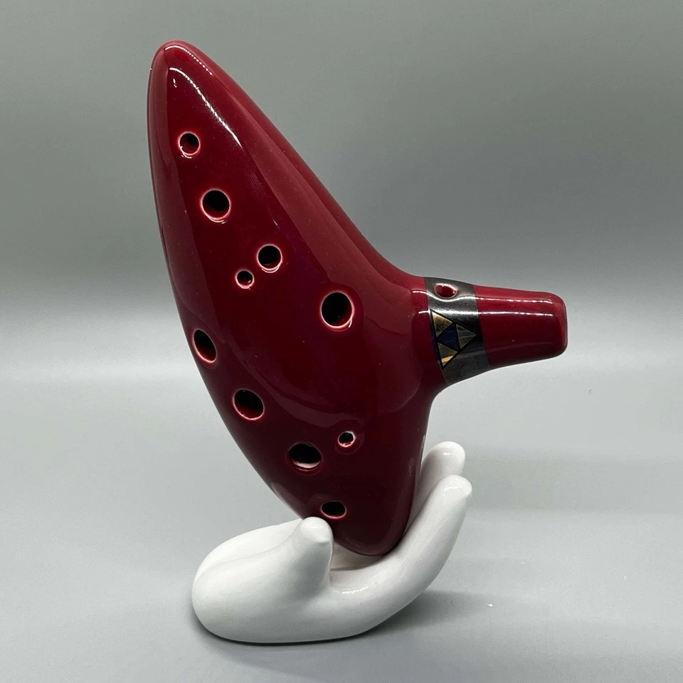 ¡¡Instrumento Ocarina Ceramic Alto C Legend of Zelda Ocarina!! Flauta Ohu de 12 agujeros Foto 3 de 4