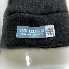 Turtle Doves Cashmere Fingerless Gloves - Black  Brand New RRP  £39