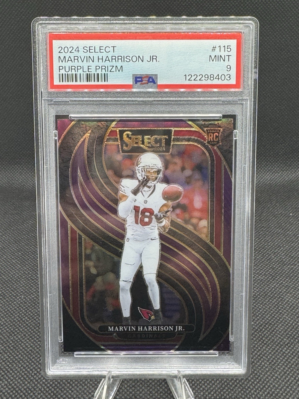 2024 Panini Select - Premier Level Marvin Harrison Jr. #115 Purple Prizm /75 RC