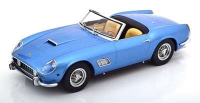 KK Scale 1:18 FERRARI 250 GT CALIFORNIA SPYDER LIGHT BLUE 1960 REMOVABLE HARDTOP