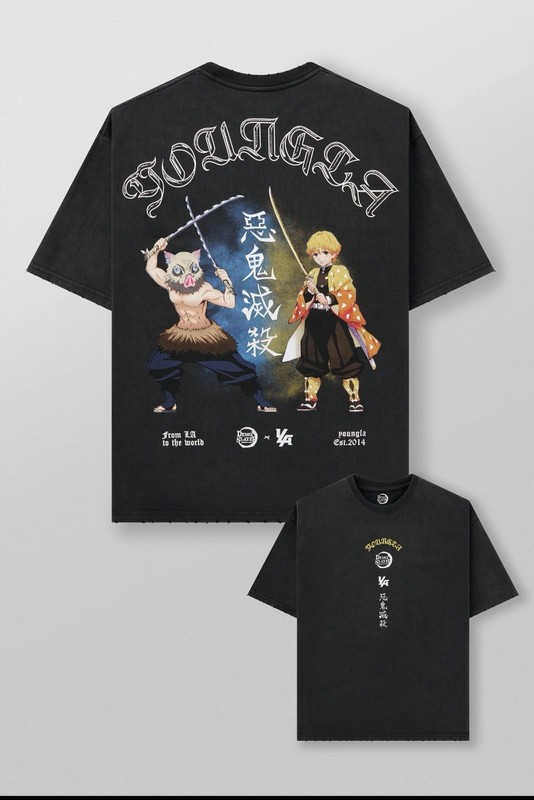 YoungLA 4266 Demon Slayer Character Tee Swordsmen Duo Medium M NWT - SOLD OUT