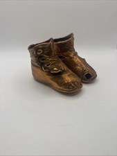1930s Bronze Dipped Baby Shoes